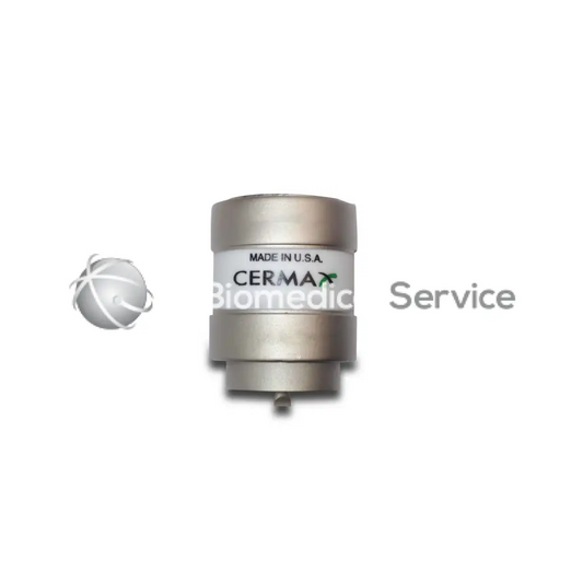 Silver metallic cylindrical cermax medical device labeled made in usa for olympus xls 175 watt xenon light source