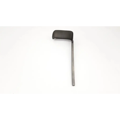 Black matte omni tract fixed kelly retractor with curved head, straight handle, and square serrated shaft model 11512
