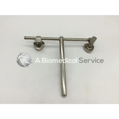 Stainless steel omni-tract surgical 3647 adjustable pittman t-post with clamps and hexagonal adjustment knobs