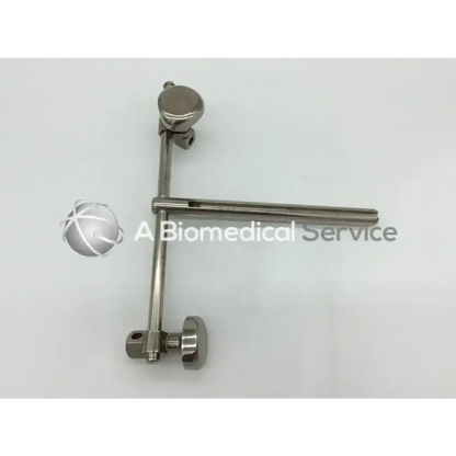 Stainless steel omni-tract surgical 3647 adjustable pittman t-post with clamps featuring articulated arm and joints