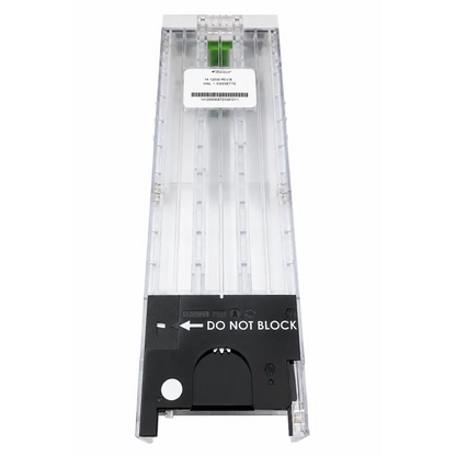 Omnicell biomed certified rev b vial cassette automated dispensing module with clear plastic body black base and green component