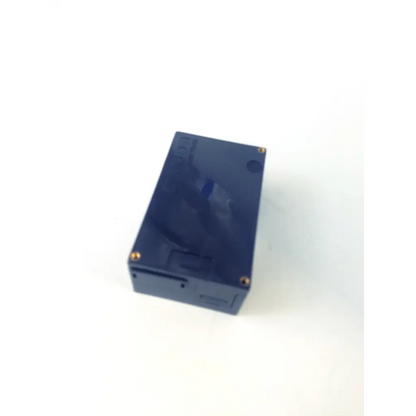 Dark blue rectangular plastic box with gold corner screws for omron healthcare m2600 automatic blood pressure module
