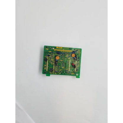 Green rectangular omron xc5a50421 circuit board with electronic components for industrial automation series 3000