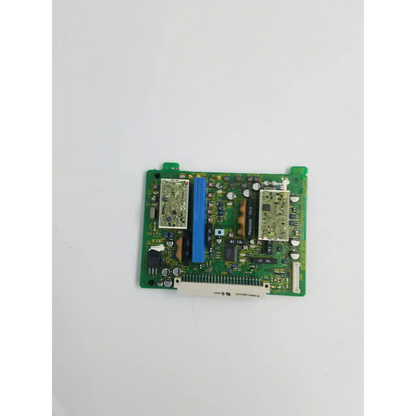 Omron xc5a50421 circuit board with blue connector and electronic components in green series 3000 pcb design