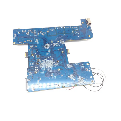 Blue laptop motherboard with intricate circuitry and components for onyx omb-s222 bbca1-7 127231nj model