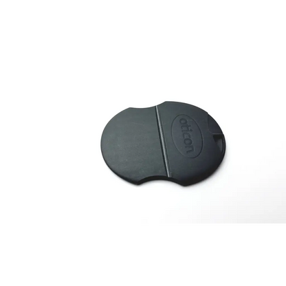 Black silicone oticon t-cap mic lens cap with aticon embossed logo for hearing aids protection