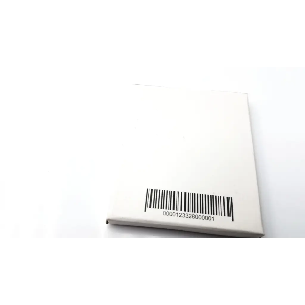 White rectangular box showing the back of oticon t-cap microphone cover for hearing aids in beige color with barcode