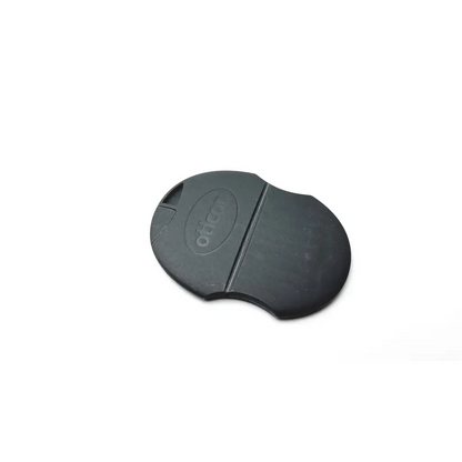 Black rubber oticon t-cap microphone cover for hearing aids in dark brown color for oticon t-cap mic protection