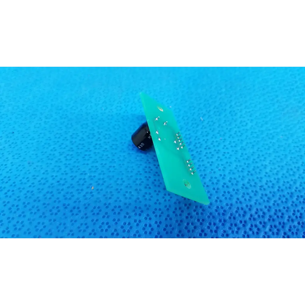 Green triangular pow pcb power circuit board with black cylindrical component for topcon trc-nw6s retinal camera