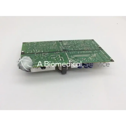 Panasonic main power supply board green circuit board with silver soldered components and white cylindrical connector