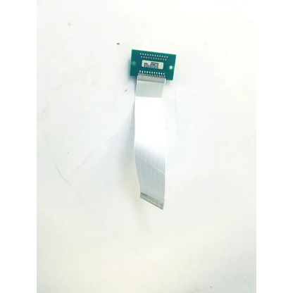 Green flexible parlex corporation rev d control board with white ribbon cable for electronic applications