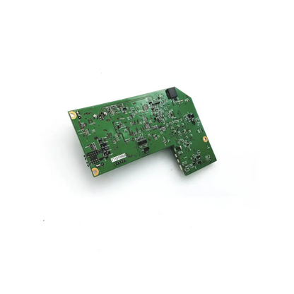 Green pb-free t8a0494 board with electronic components and white label number 1101089 for reliable use