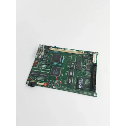 Green printed circuit control board bbca2-12 with black integrated circuits and connectors model 50-01981-00