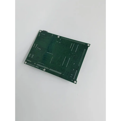 Green rectangular control board bbca2-12 50-01981-00 with silver solder pads and mounting holes for electronic use
