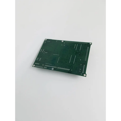 Green rectangular control board bbca2-12 22523sm with silver solder pads and component mounting holes pcb 50-01981-00