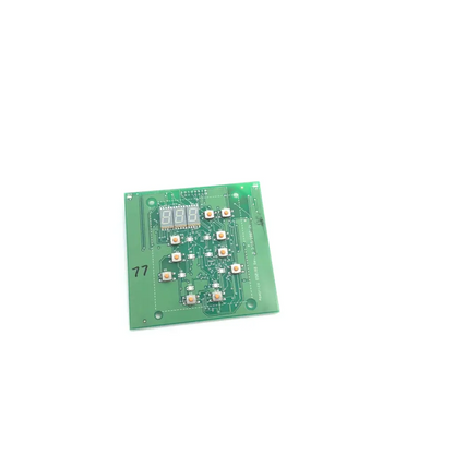 Green rectangular pcb assembly display aseptico 550100 with digital screen and multiple electronic components