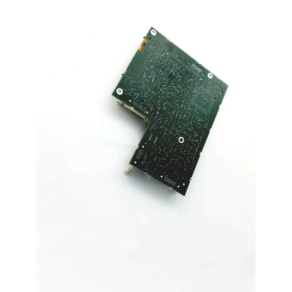 Green pcb interface board bbdg2-5 22523sm with silver solder points and mounting holes for electronic use