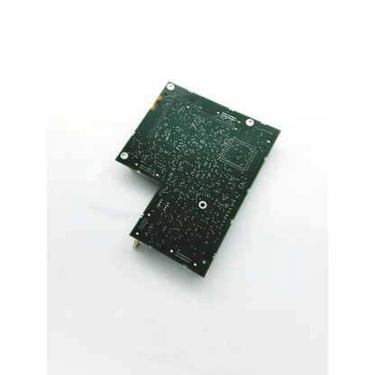 Green rectangular pcb interface 542-1045-501 rev w board bbdg2-5 22523sm with l-shaped silver solder pads and mounting holes