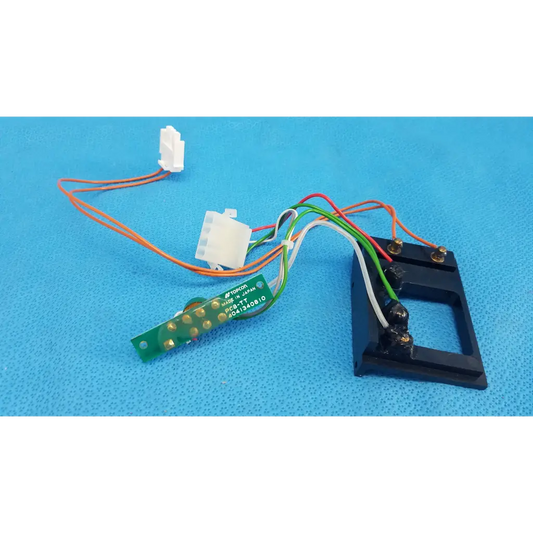 Black plastic housing with green circuit board and multicolored wires harness assembly for trc-nw6s retinal camera