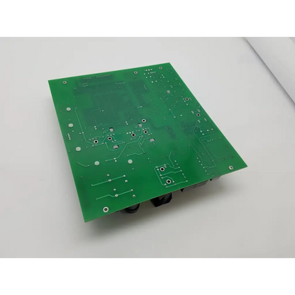 Green rectangular peak surgical power supply board mc-00147 rev 6 with silver conductive traces and mounting holes