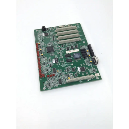 Green printed circuit board perkinelmer pcb m0410330 with integrated circuits and connectors for biomedical service replacement parts