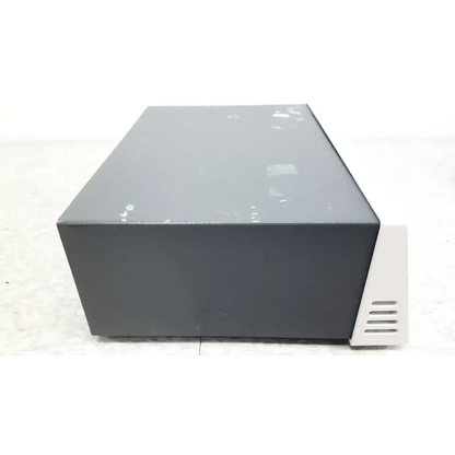 Dark gray Pharmacia Biotech electrophoresiis power supply EPS 300 with matte finish and white ventilation slats on the side