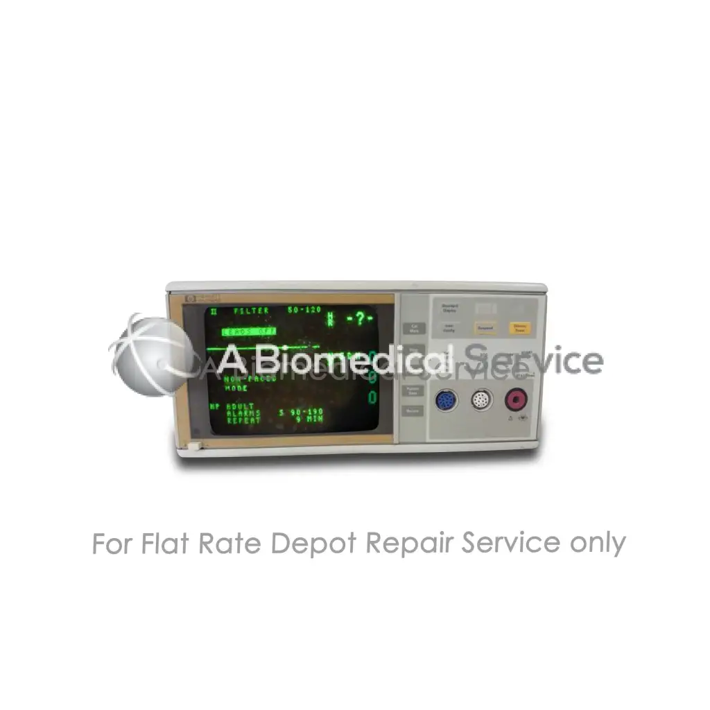 Gray medical infusion pump with green digital display and buttons for philips 78352c vital signs monitor repair service