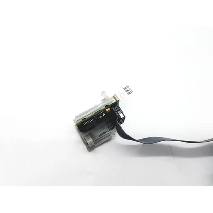 Gray plastic and green circuit board rear msl connector with black ribbon cable on philips intellivue mp30 device