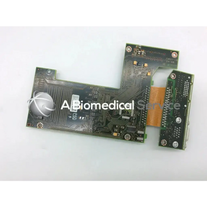 Green circuit board with silver heat sink and orange flex cable for philips intellivue mp70 m8071-67011 module