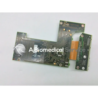 Green circuit board with silver heat sink and orange connector for philips intellivue mp70 m8071-67011 interface