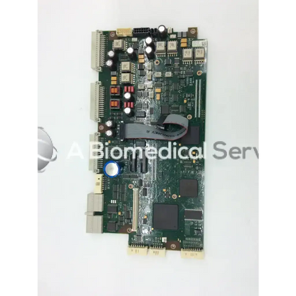 Green circuit board with electronic components and connectors for philips intellivue mp70 patient monitor m8050-66422