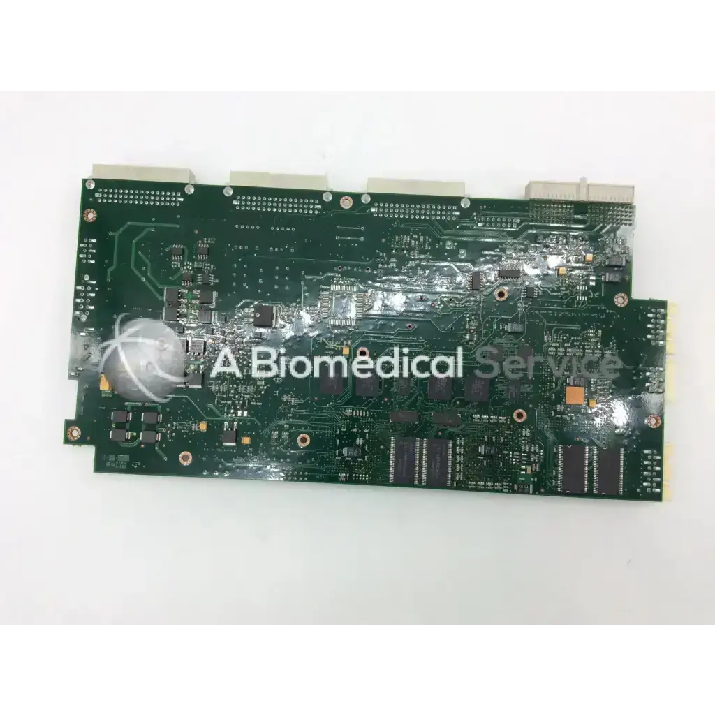 Green circuit board with electronic components and connectors for philips intellivue mp70 patient monitor m8050-66422
