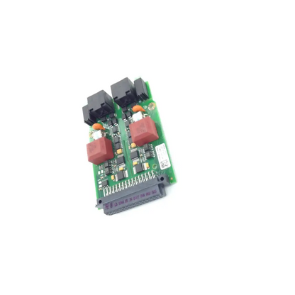 Philips intellivue rs232 serial port dual interface board with black connectors and red capacitors for biomedical service and responsible electronics recycling replacement parts