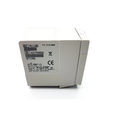 White plastic philips m1116b recorder module box with barcode and serial number for medical systems use