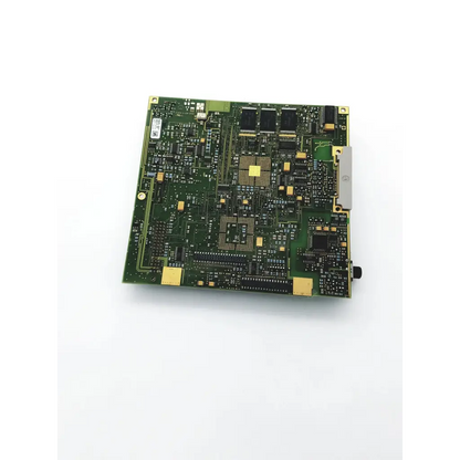 Philips m3046-66402 patient monitor circuit board with green pcb gold connectors and black integrated circuits