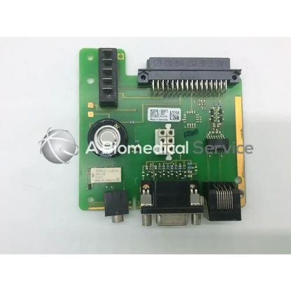 Green philips m3046-66422 connector io board with black connectors silver components and made in germany label