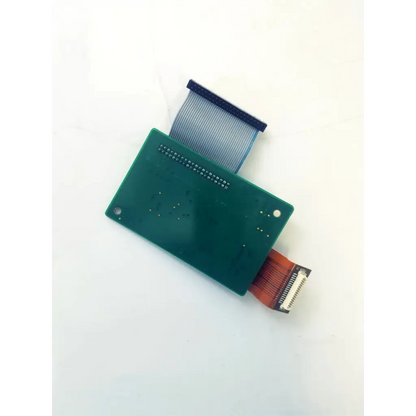 Green rectangular printed circuit board with blue and orange flexible ribbon cables philips m3046-66442