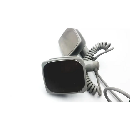 Gray plastic philips m3543a water resistant external paddles telephone handset with coiled cord and square receiver