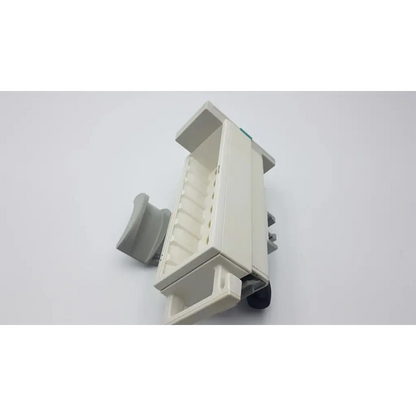 Off-white plastic phone holder with gray and black accents for philips m8048a healthcare module rack