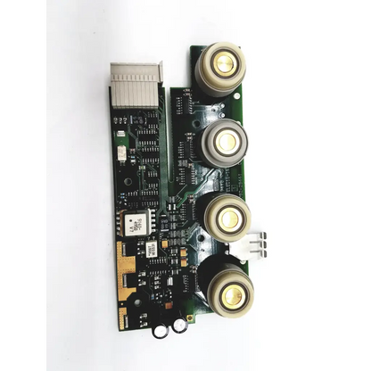 Philips m8062-26441 side module rack board green circuit board with four cylindrical components and connector