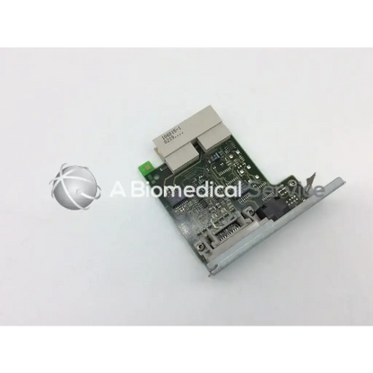 Silver-colored philips intellivue mp60 circuit board with green and black components and white x8645-1 label