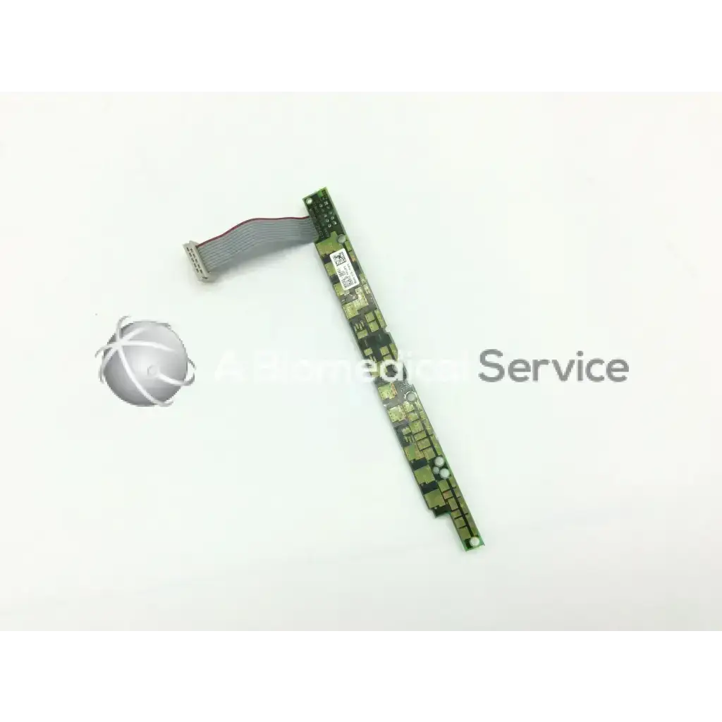 Green circuit board with flexible gray ribbon cable attached for philips mp 70 led and alarm board m8065-66401 alarm board
