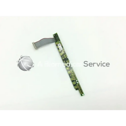 Green circuit board with flexible gray ribbon cable attached for philips mp 70 led and alarm board m8065-66401 alarm board
