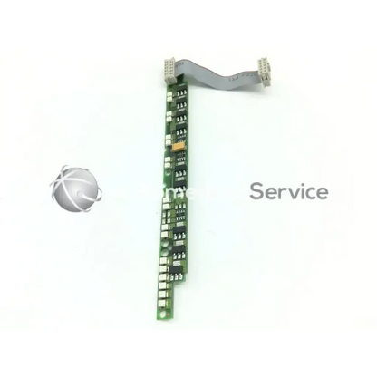 Green circuit board with silver connectors and gray ribbon cable for philips mp 70 alarm board m8065-66401