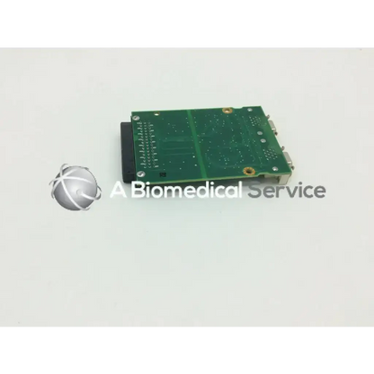 Green rectangular philips m8086-67021 monitor remote interface circuit board card with gold screw holes and edge connectors