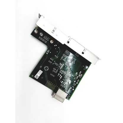 Philips mp40 mp50 standard network card with black green circuit board silver connectors and white plastic bracket