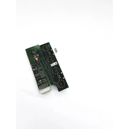 Green and black printed circuit board with electronic components for philips mp50 module rack board side module rack