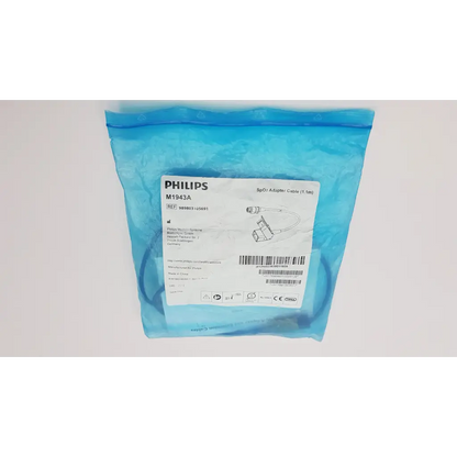 Philips ref 989803105691 m1943a sp02 adapter cable 1.1m in blue plastic packaging for spo2 sensors