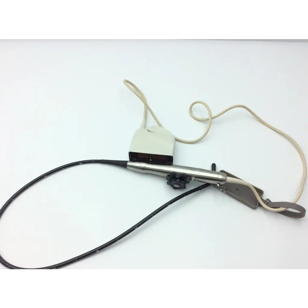 Philips s7-2t omni tee transducer medical endoscope with metallic shaft black flexible tubing and beige control unit