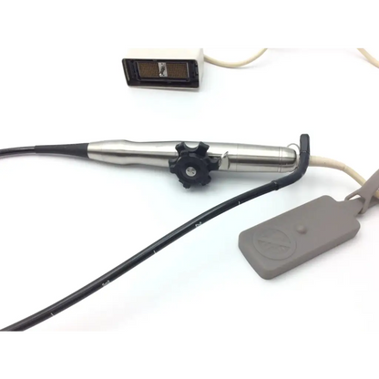 Philips S7-2t Omni tee transducer in silver and black with textured grip handle for precise medical imaging